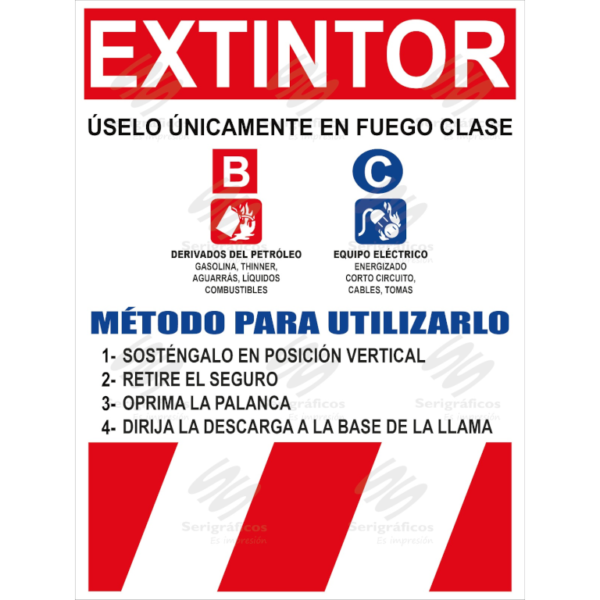 Extintor Clase B - C