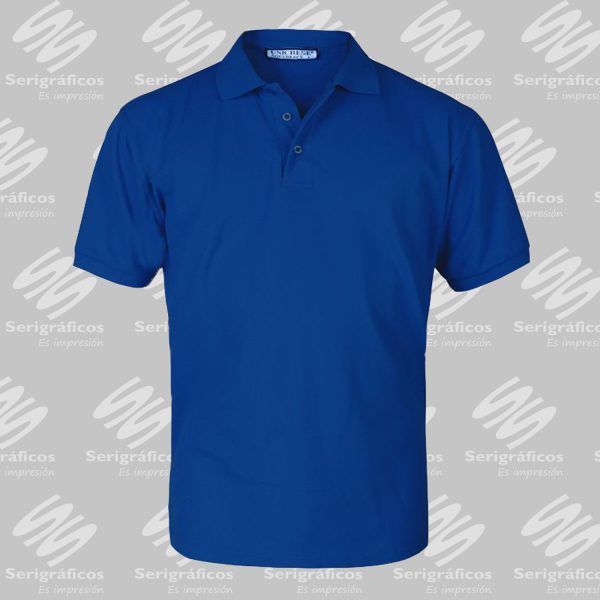 Polo pique cuello tejido